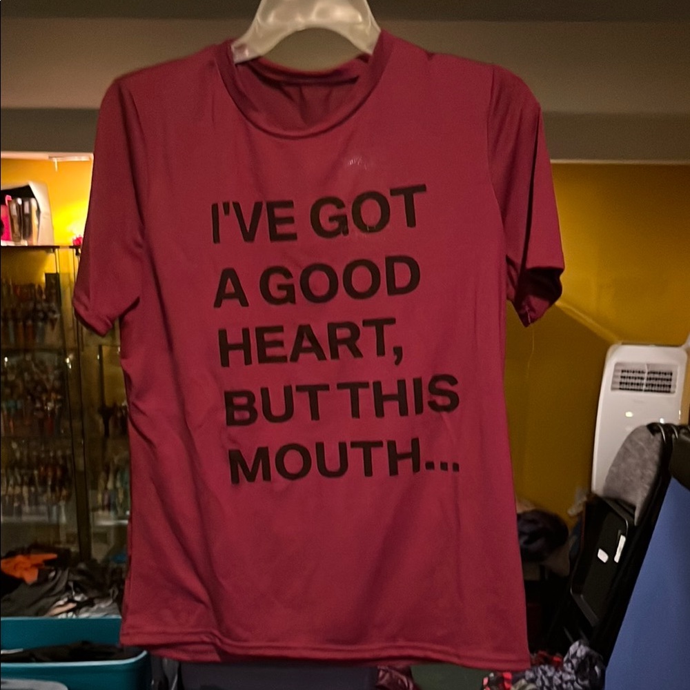 Bold Statement Graphic Tee in Maroon